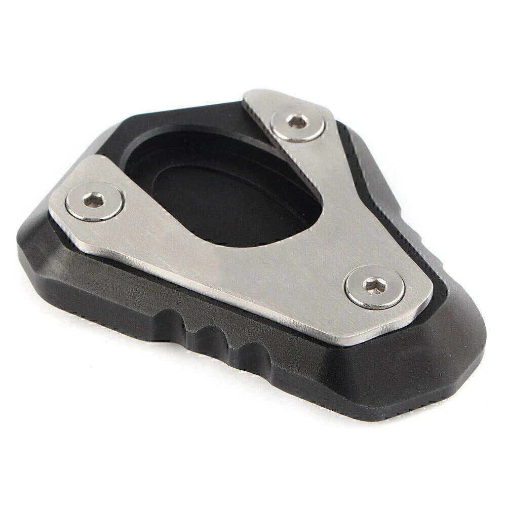 Black Side Stand Kickstand Foot Plate Pad for Kawasaki ER-6F/ER-6N (2013-2017)