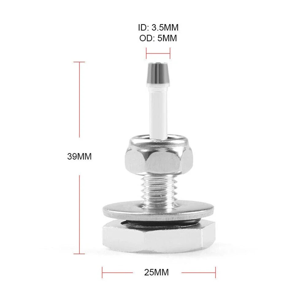 Turbocharger Silicone Pipe Boost Hose Nipple Vacuum Vac Gauge-Fitting