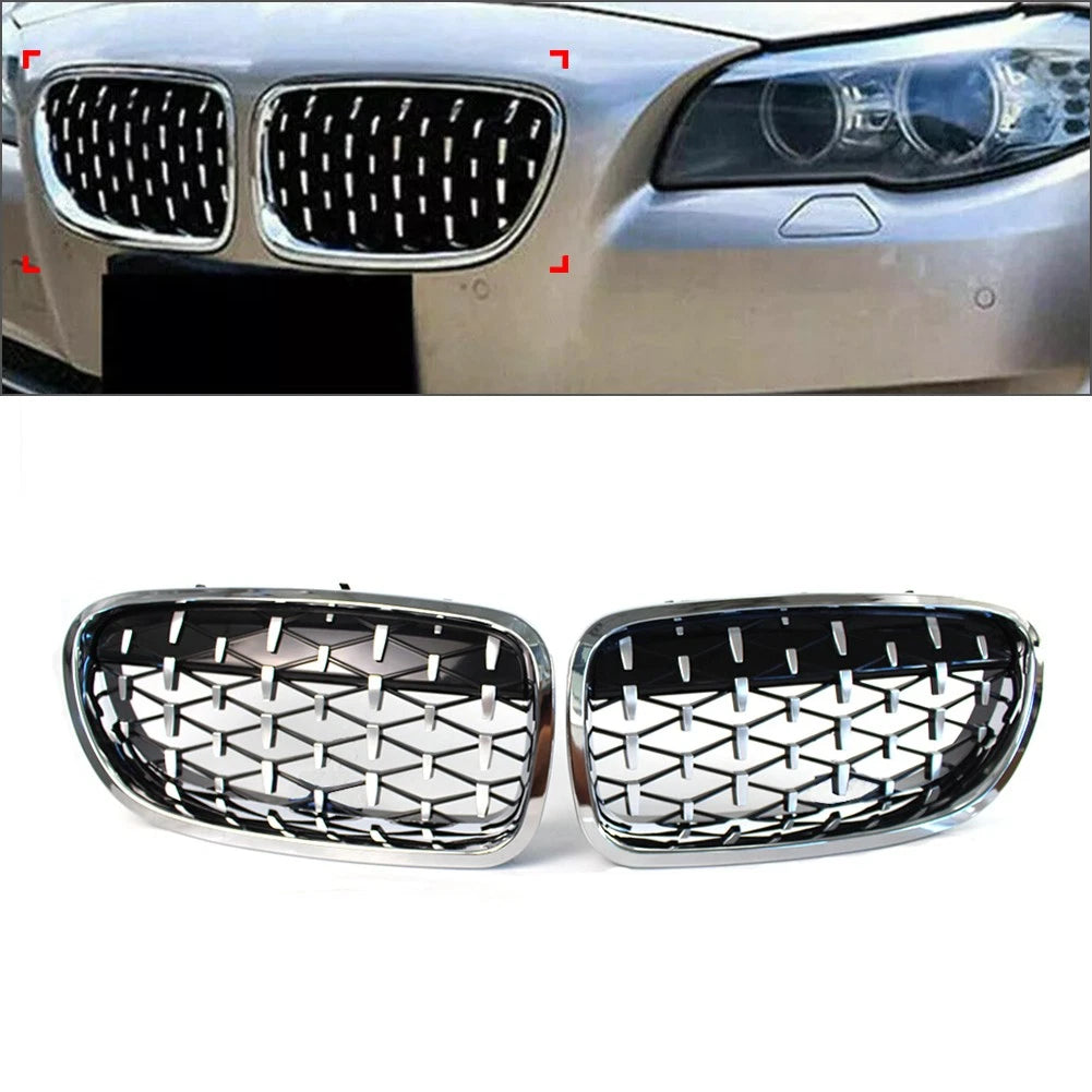 Front Kidney Grille for BMW 5 Series F10 F18 (2010–2017) Chrome