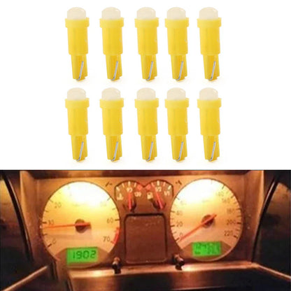 T5 Yellow Indicator 1 SMD Light Bulbs for Car Dashboard Gauge (Various Years)