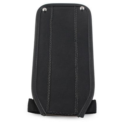 Black PU Leather Gas Tank Panel Bib for Harley Electra Glide FLH
