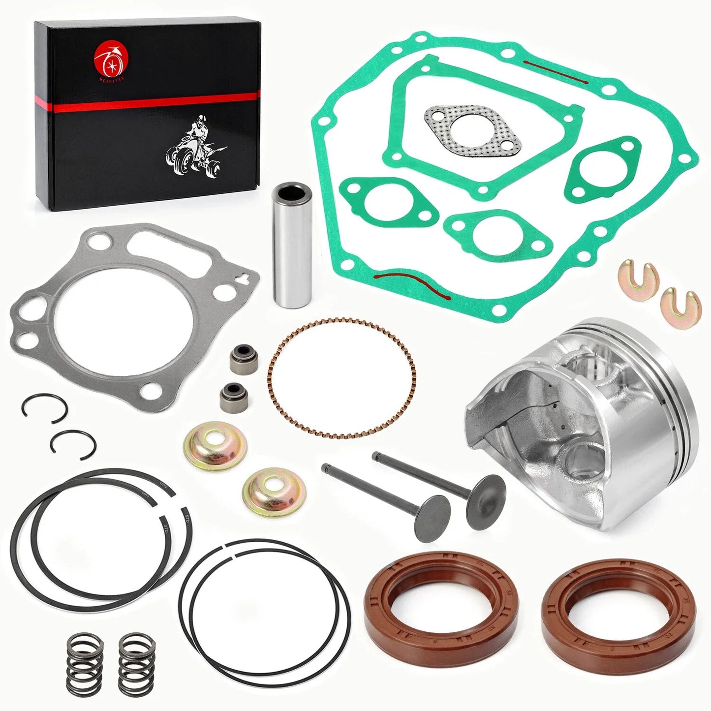 0.25mm oversized Top End Kit Piston/Valve for Yamaha YDRA Golf Cart (2000-2013)