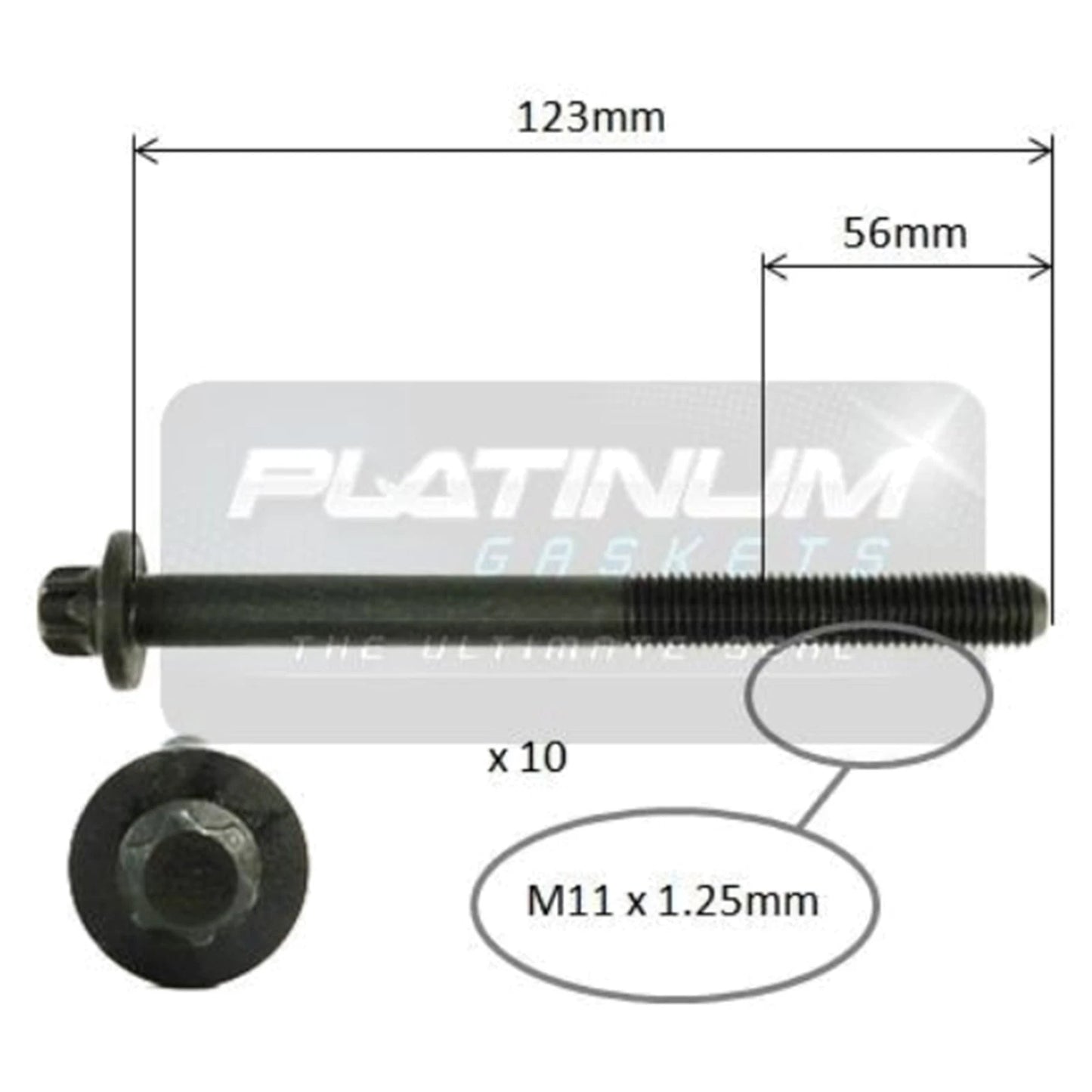 Engine Cylinder Head Bolt Set for Nissan Dualis J10 (2007–2016)