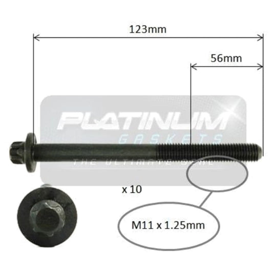 Engine Cylinder Head Bolt Set for Nissan Dualis J10 (2007–2016)