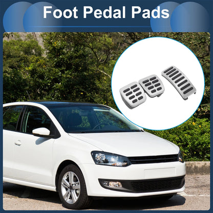 Set of 2 Manual Transmission Foot Accelerator Pedal Covers for Volkswagen Polo (2009–2017)
