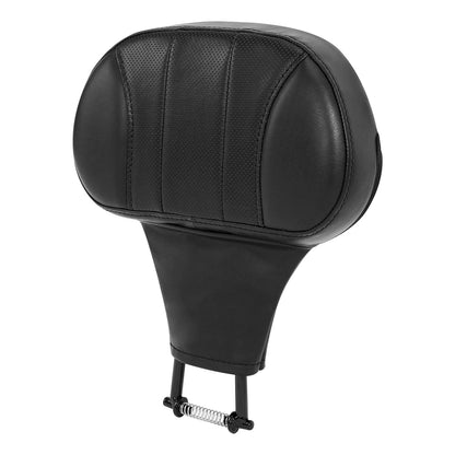 Black Front Rider Backrest Pad for Harley Touring Electra Road Glide (2009-2023)