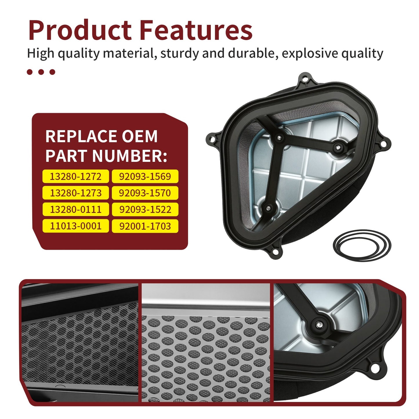 Air Filter Cage Holder with Seal Bolt for Kawasaki Prairie Brute Force (650–700)