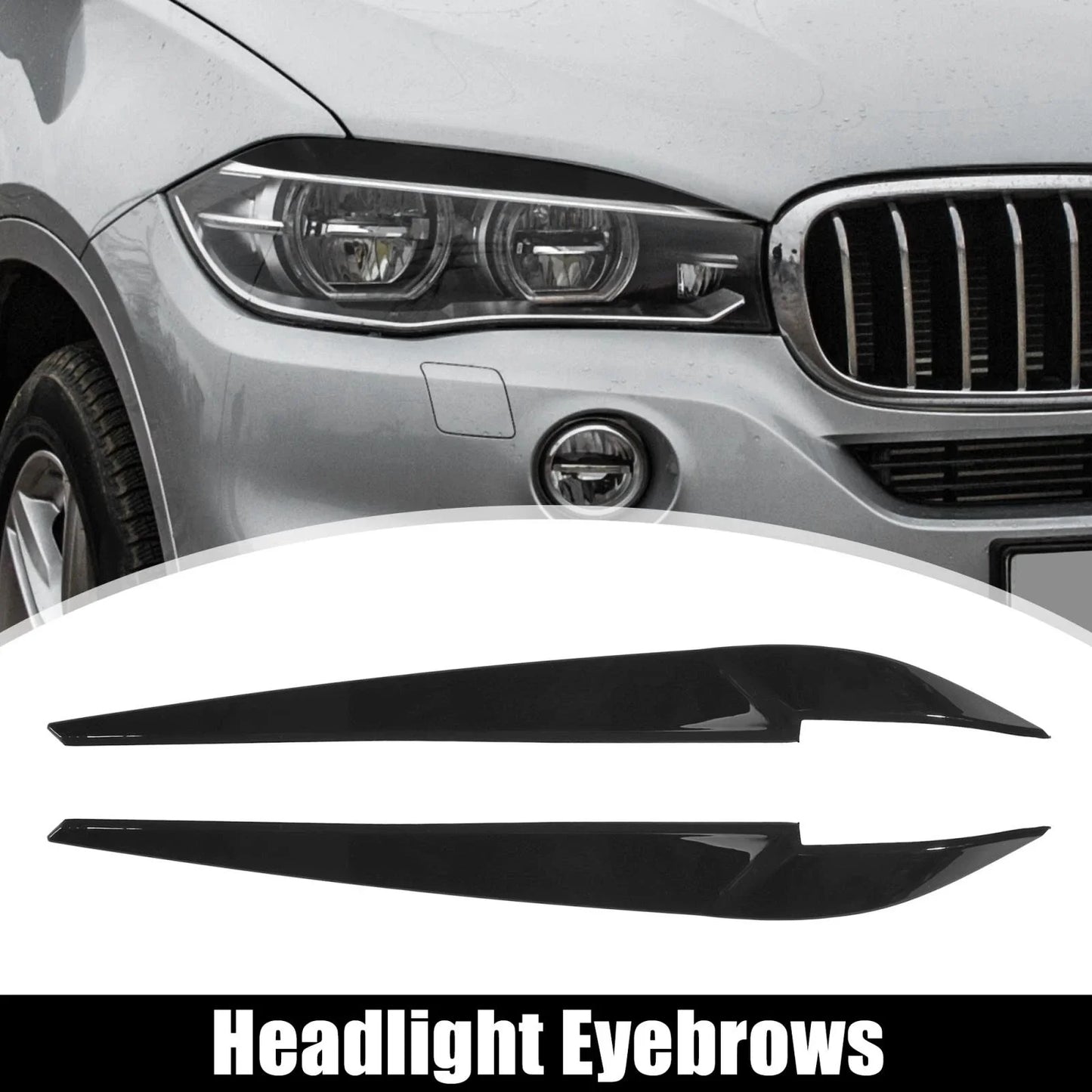 1 x Pair Headlight Eye Lid Cover Decoration Styling Sticker for BMW X5 X6