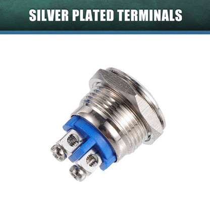 5Pcs 16mm LED Waterproof Pilot Indicator Light for Universal
