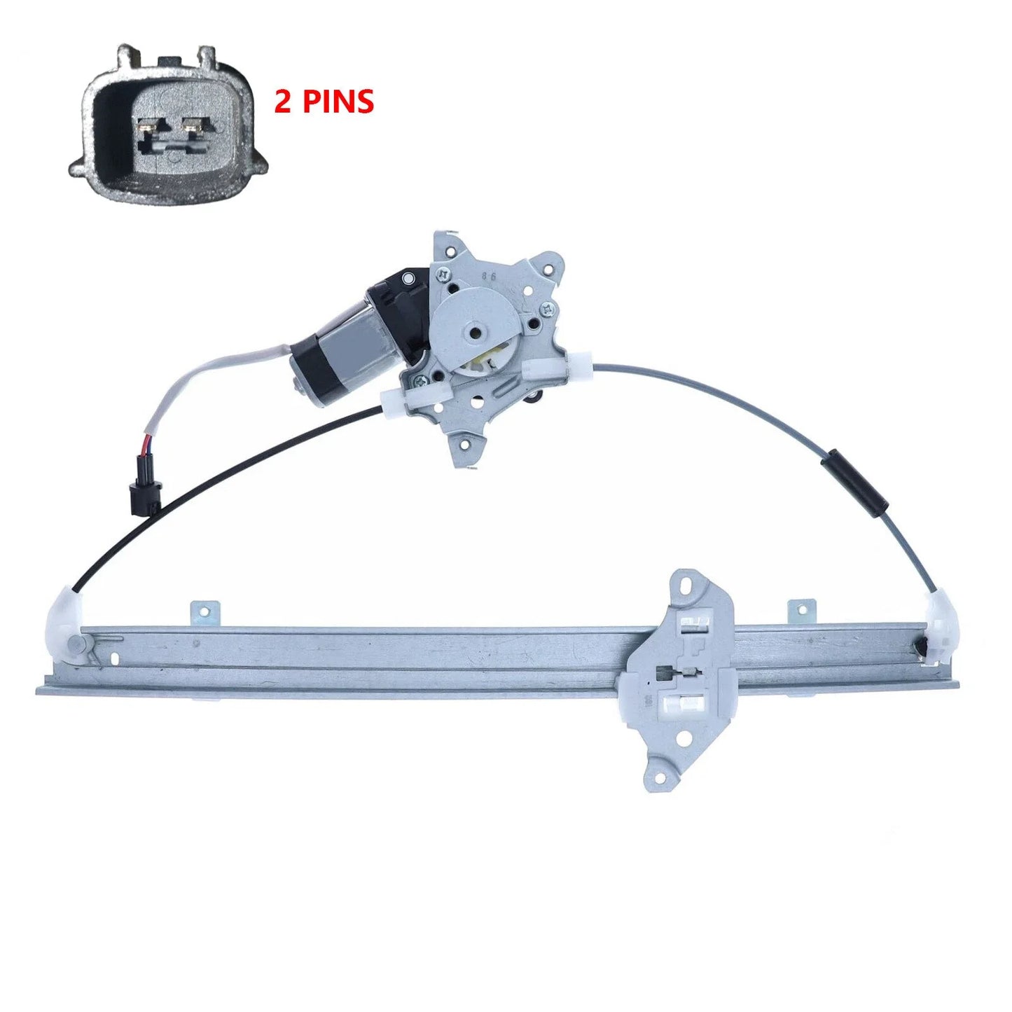 Window Regulator W/Motor 2 Pins Front Right FRH for Nissan Navara (2005–2015)