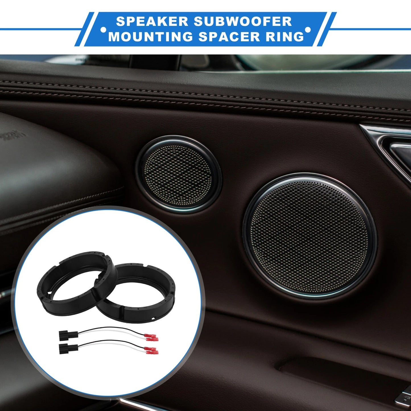 Set of 2 Speaker Spacer Rings for Volkswagen CC (2009–2017)