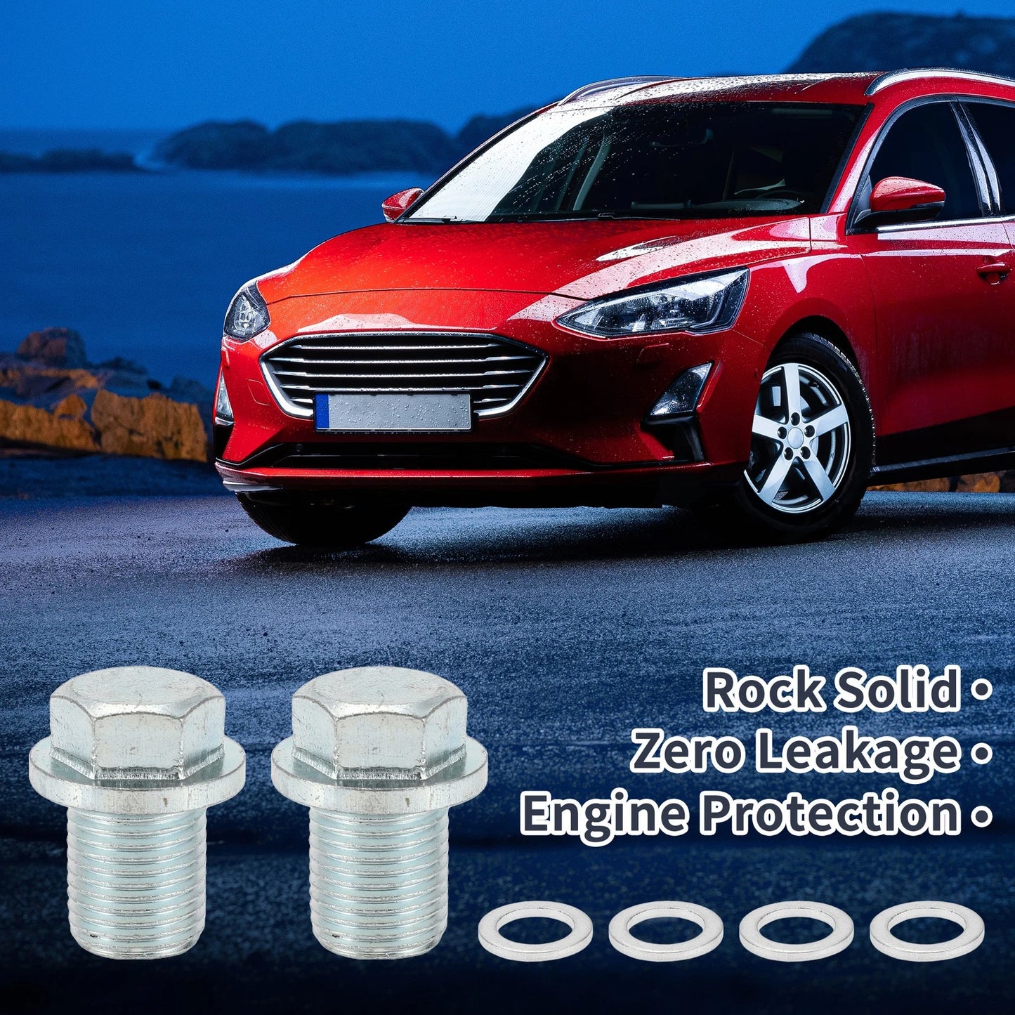 Set of 1 Engine Oil Drain Plug M13x1.25 for Car Motorcycle (0.96" Height)