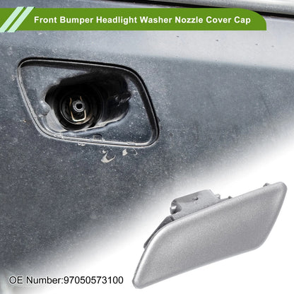 Washer Nozzle Cover Cap for Porsche Panamera (2010-2023) Silver Tone
