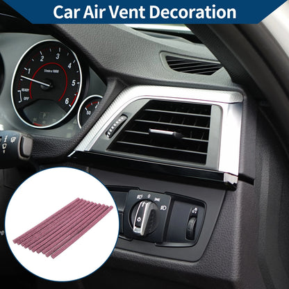 10X Air Vent Decoration Strip for All Straight Air Vent Outlet (Light Purple)
