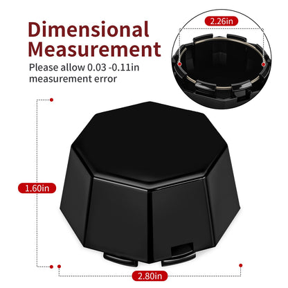 2X Black Hub Covers for Polaris Sportsman 570 (2020–2024)