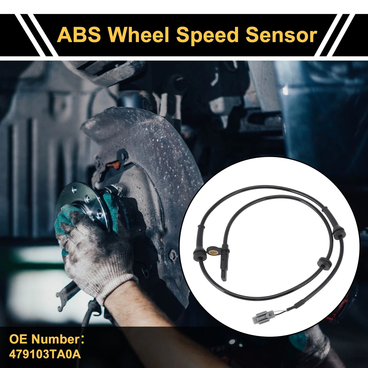 ABS Wheel Speed Sensor No. 479103TA0A for Nissan Leaf (2015–2020) Front Left