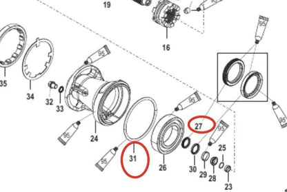 Lower Unit Oil Seal for Mercury Mariner (2005–2008)