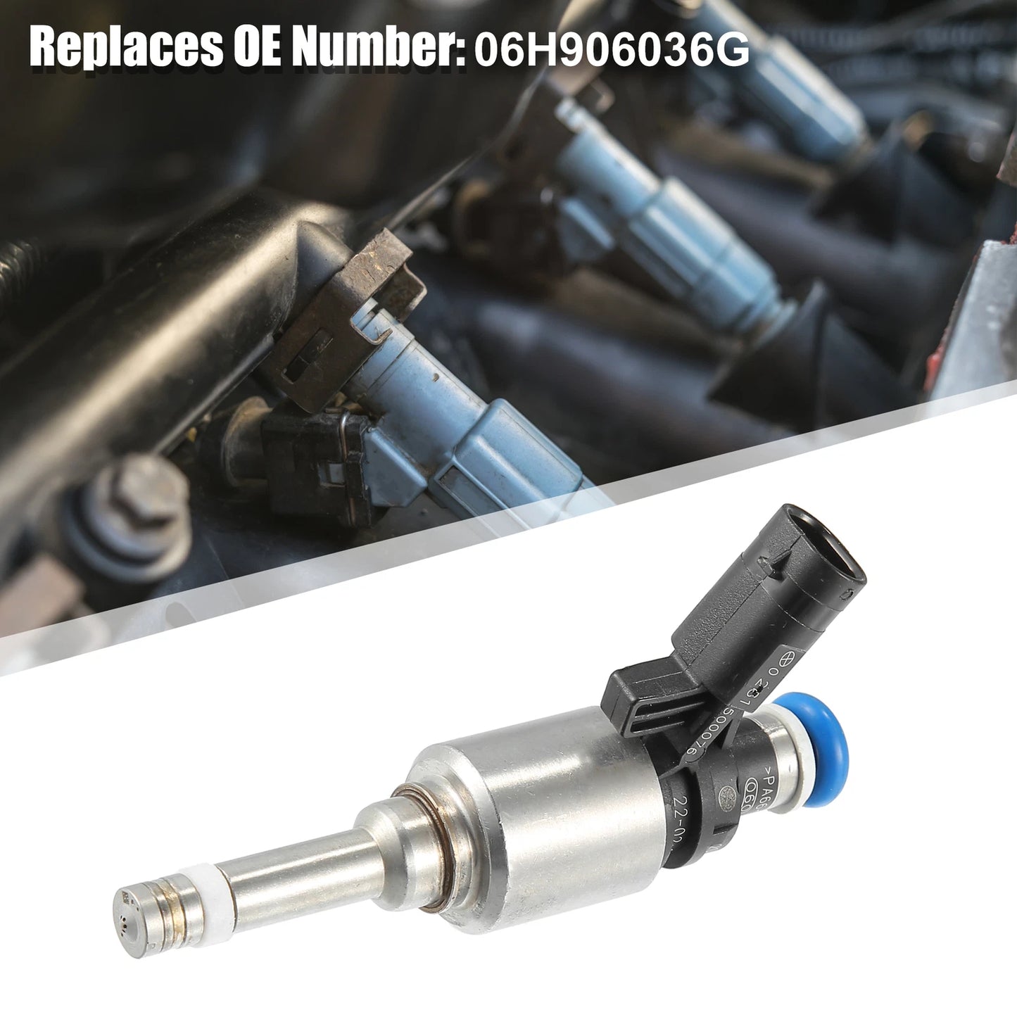 Set of 4 Fuel Injectors 06H906036G for Audi A3 A4 A5 A6 A8 Q3 Q5 TT (2006–2021)