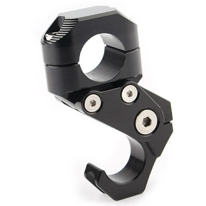 CNC 22MM 7/8" Handlebar Hook for Scooter - Helmet Luggage Bag Hanger Black