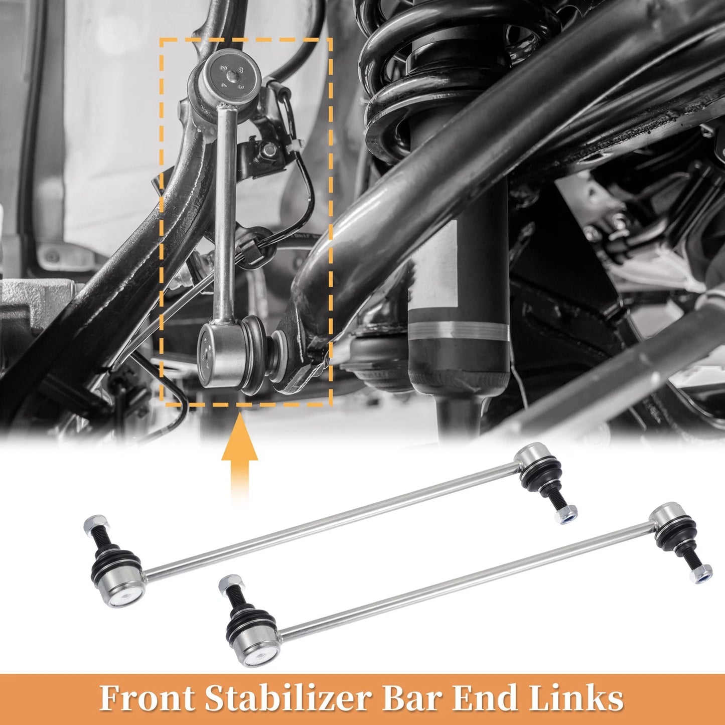 2pcs Front Stabilizer Sway Bar Link for Honda Civic (2016–2017)
