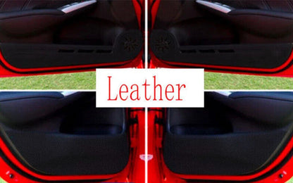4 x Anti-Kick Panel Cover Carbon Fiber Leather for Honda Civic (2006–2011)