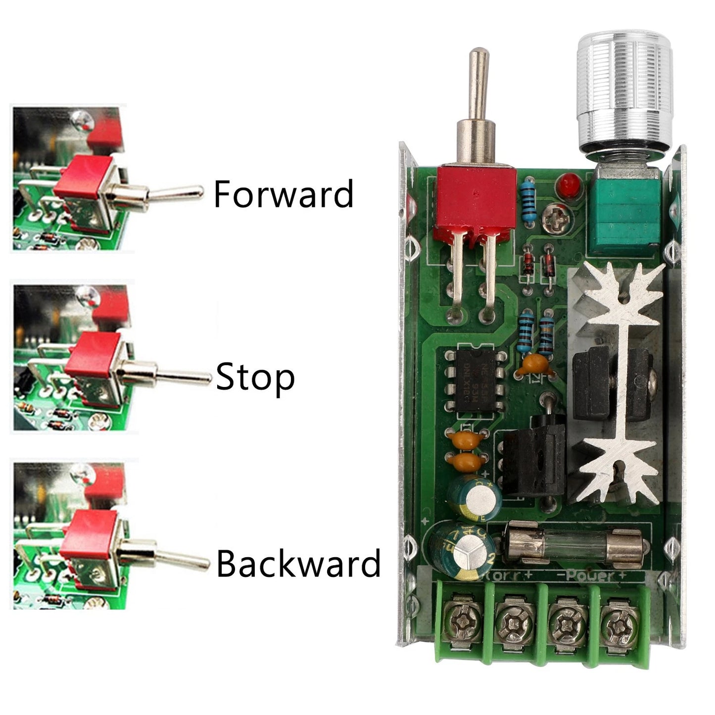 DC Motor Speed Controller PWM Dimmer Regulator 12V 24V 40V