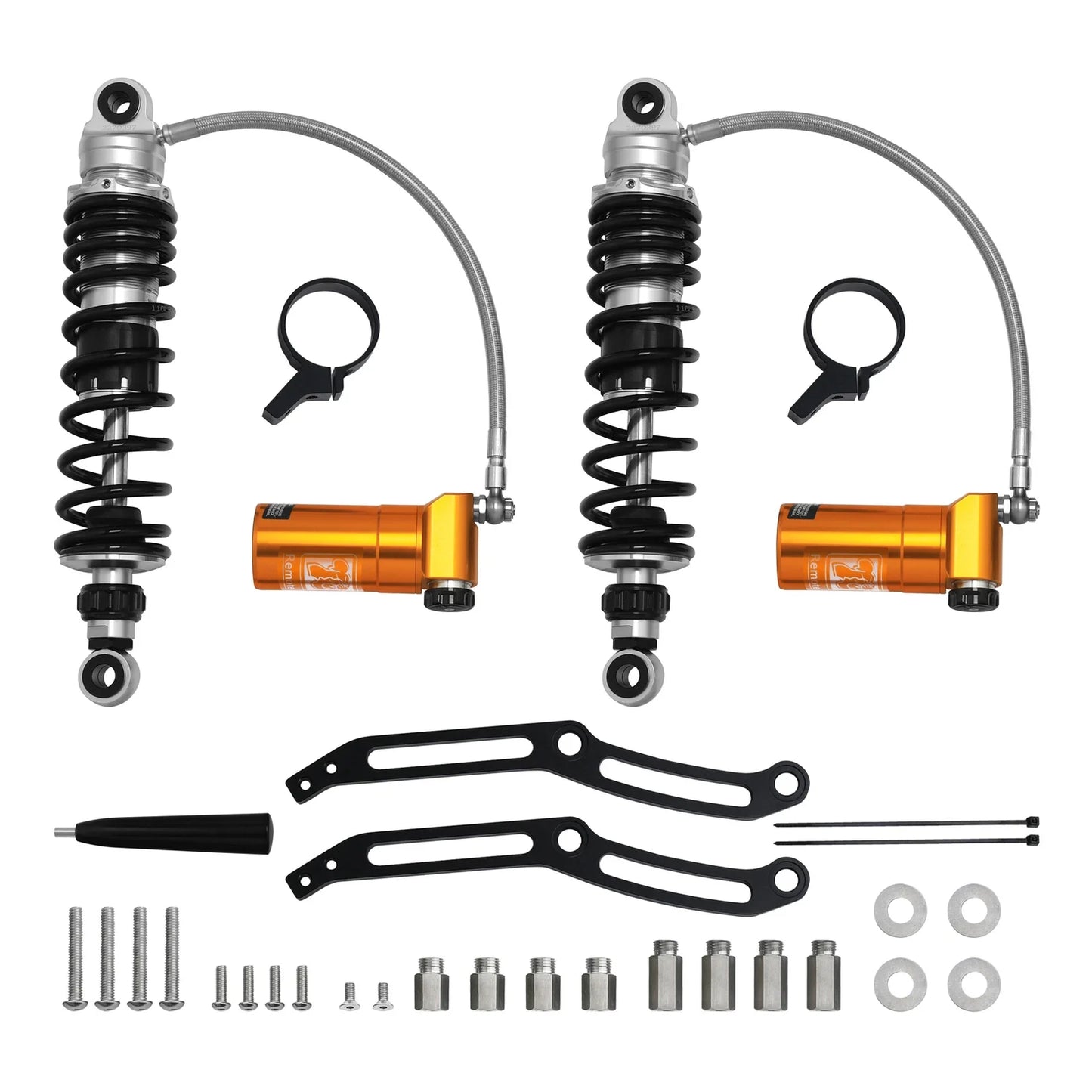 Remote Reservoir Rear Suspension Shocks for Harley Road Street Glide (2014-2024)