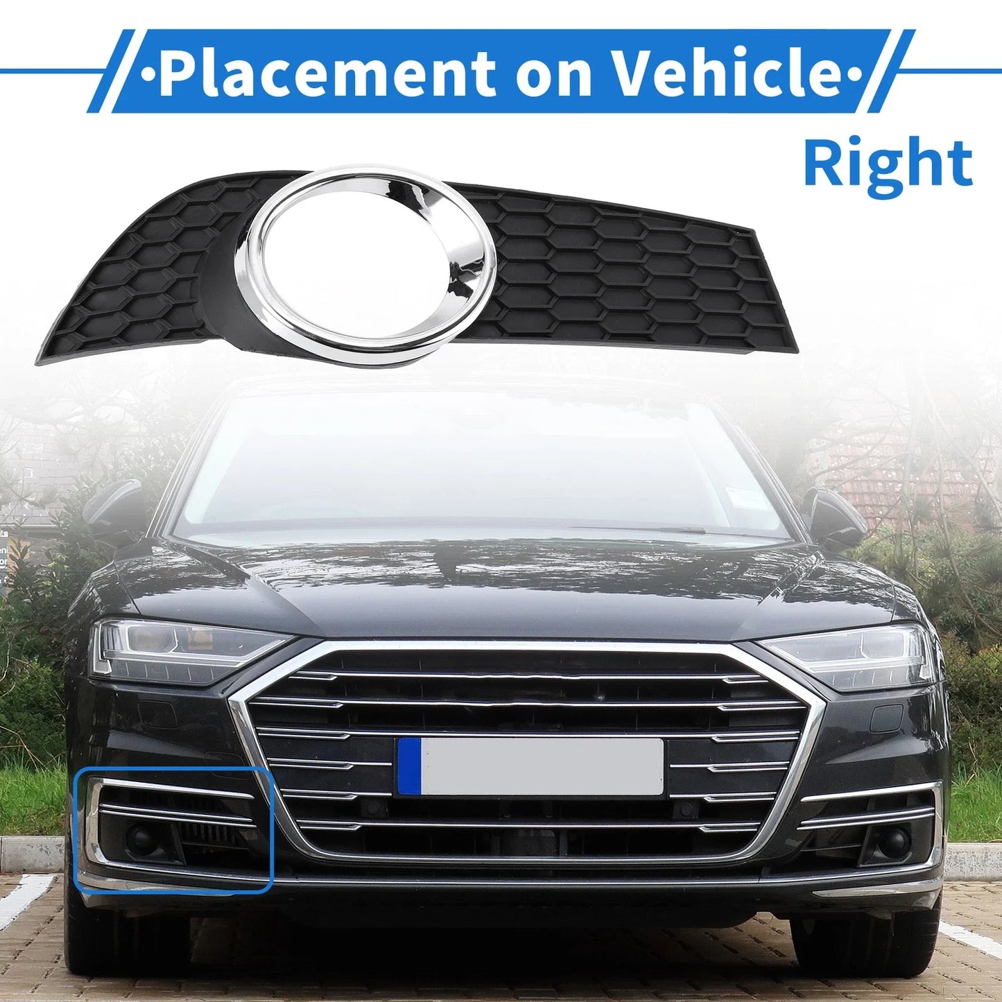 Front Right Fog Light Grill for Chevrolet Aveo (2009-2011)