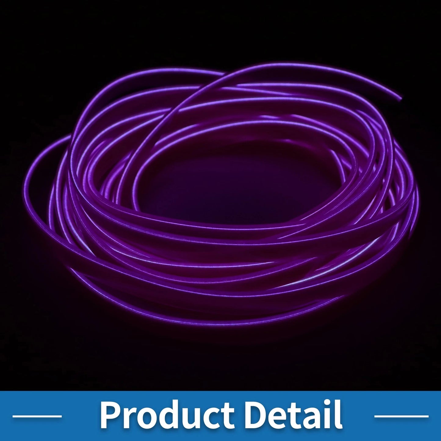 LED Strip Neon Wire Lighting for Car (12V) - Purple