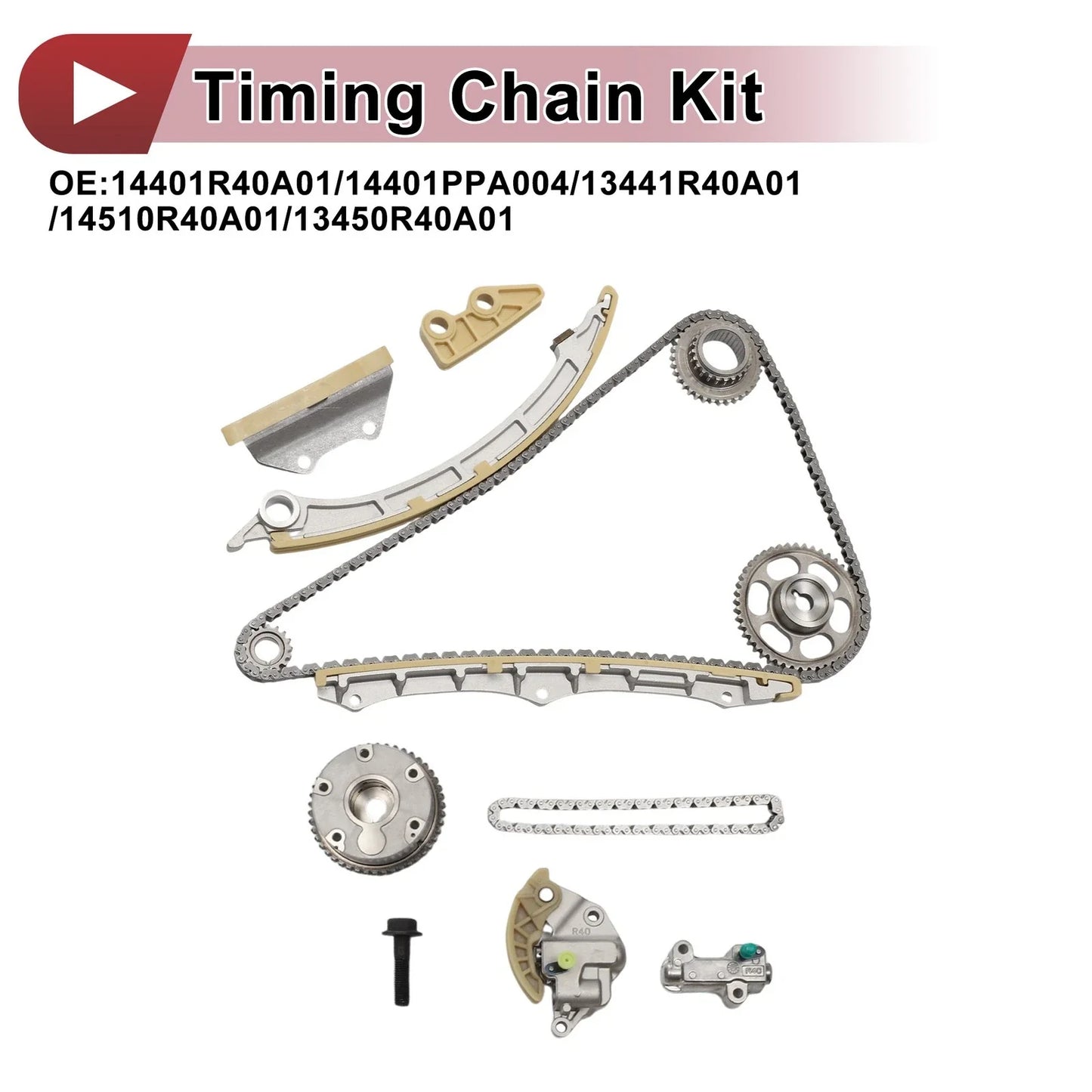 Timing Chain Kit for Honda Accord, CR-V & Acura TSX 2.4L (2003-2011)