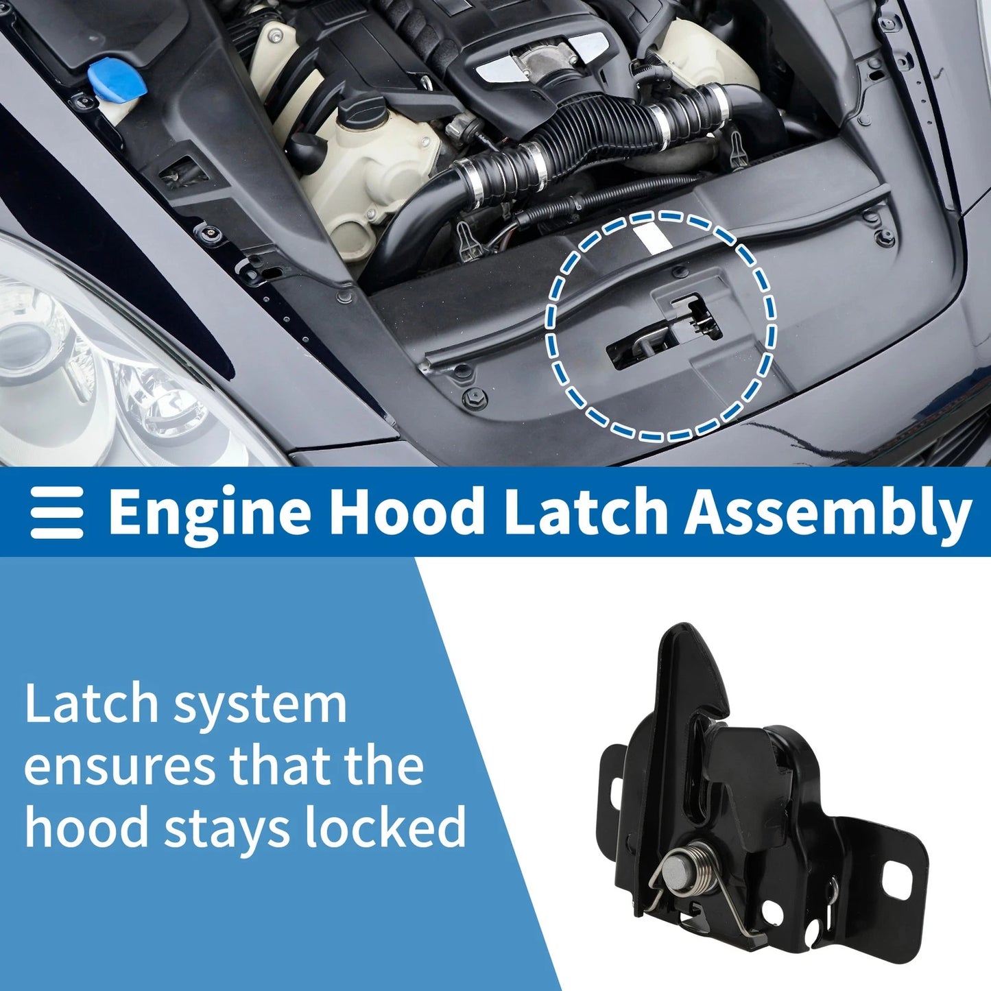 Hood Latch Assembly for Jeep Commander XK (2006–2009) No. 55396247AF