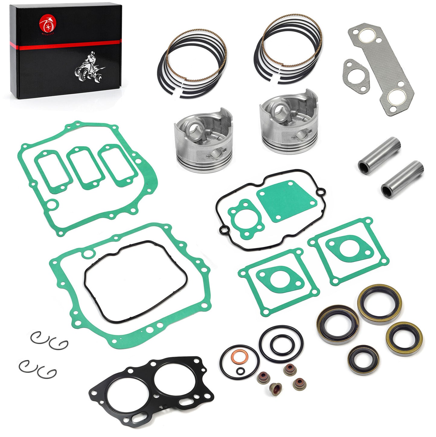 Piston & Ring Gasket Kit for EZGO 4 Cycle Robin 295cc Golf Cart (1991–Present)