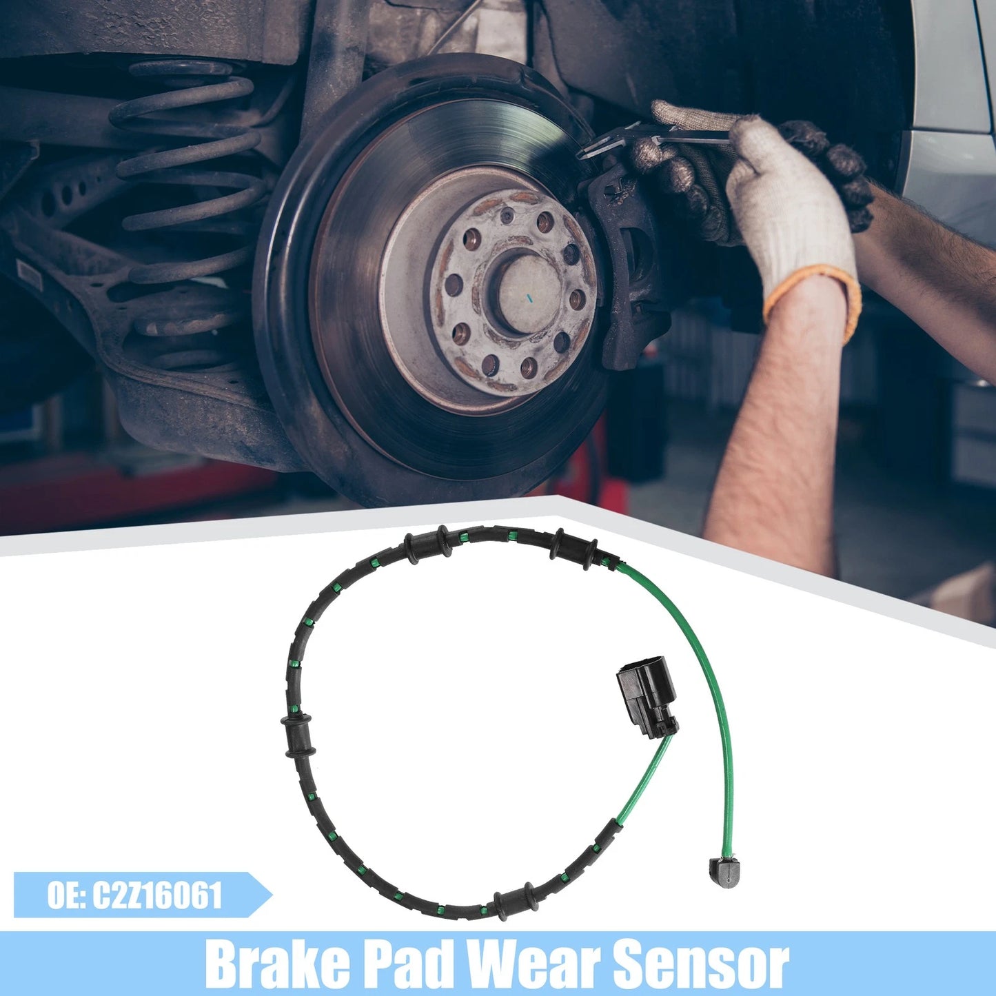Front Brake Pad Sensor for Jaguar XF (2008–2015) - Plastic Rubber