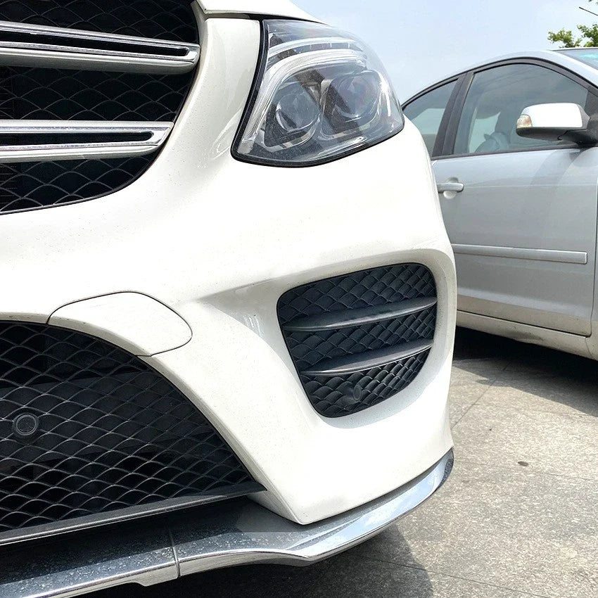 Front Bumper Side Grill Covers Deflectors for Mercedes-Benz GLE (2015–2018)