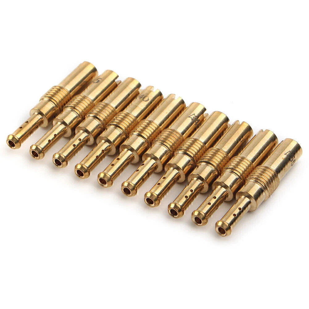 10 Pcs Carburetor Pilot Slow Jets for PWK Mikuni OKO KOSO (32-55)