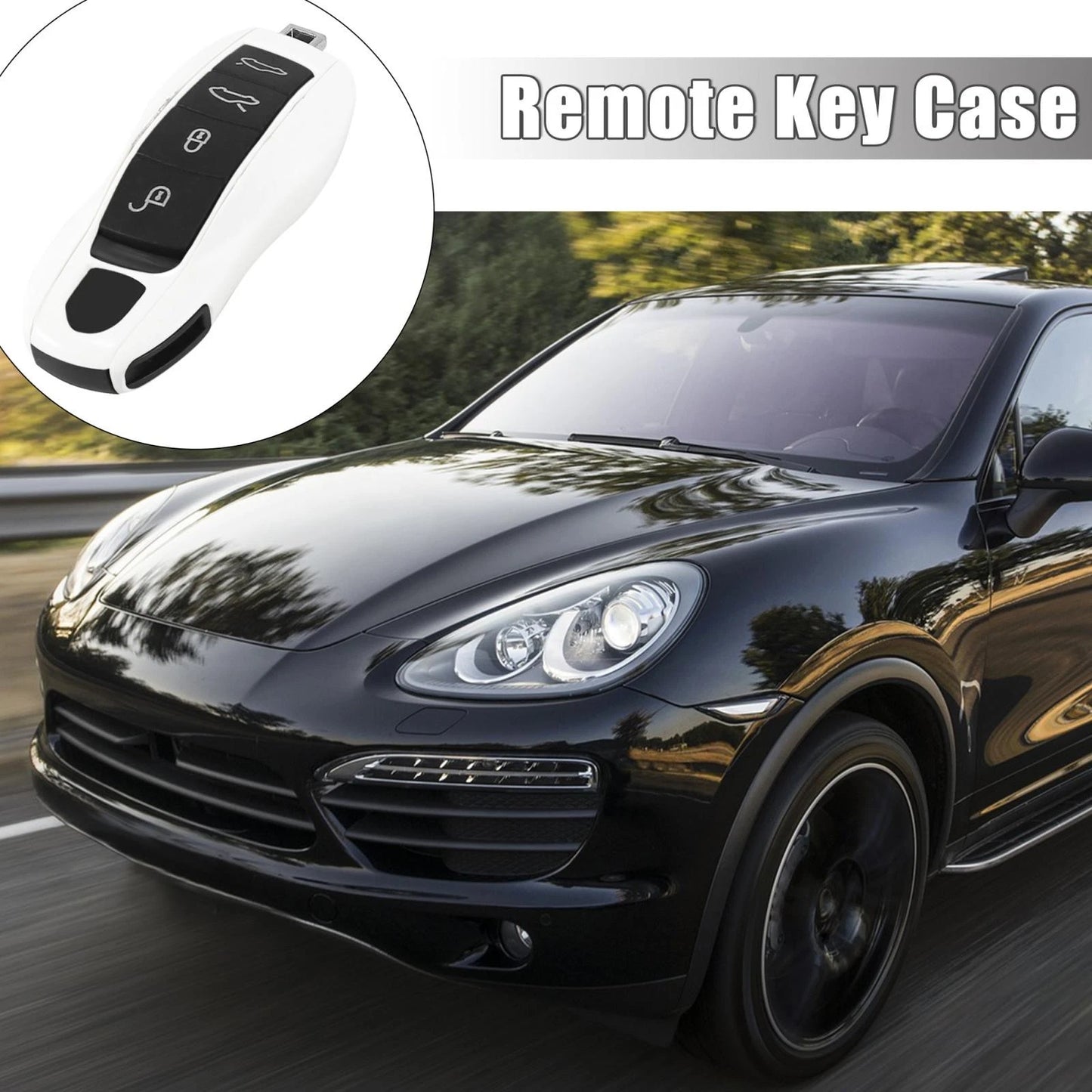 Set of 2 Key Fob Covers for Porsche Cayenne Macan (2015–2023)