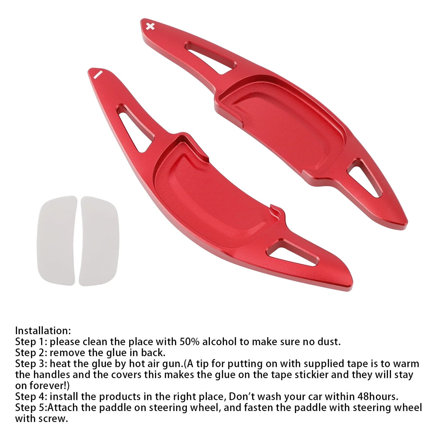 Aluminum Shift Paddles for Mazda 3 CX-30 (2020–2023) - Red
