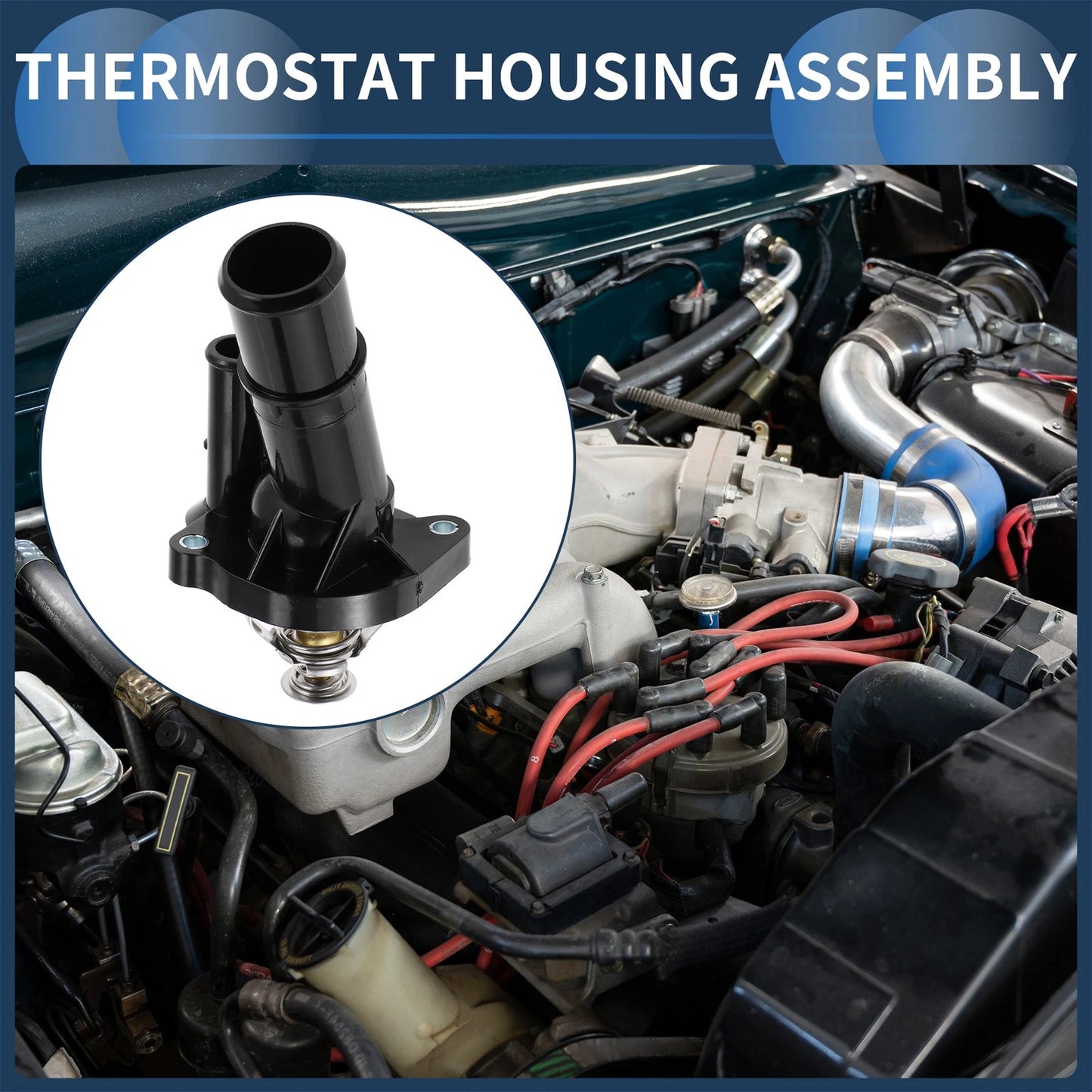 Engine Coolant Thermostat Housing Assembly for Mazda 3 S Hatchback (2007–2013)
