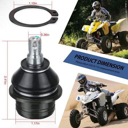 Set of 2 Upper Arm Ball Joints for Suzuki QuadSport Z400 (2003–2014)