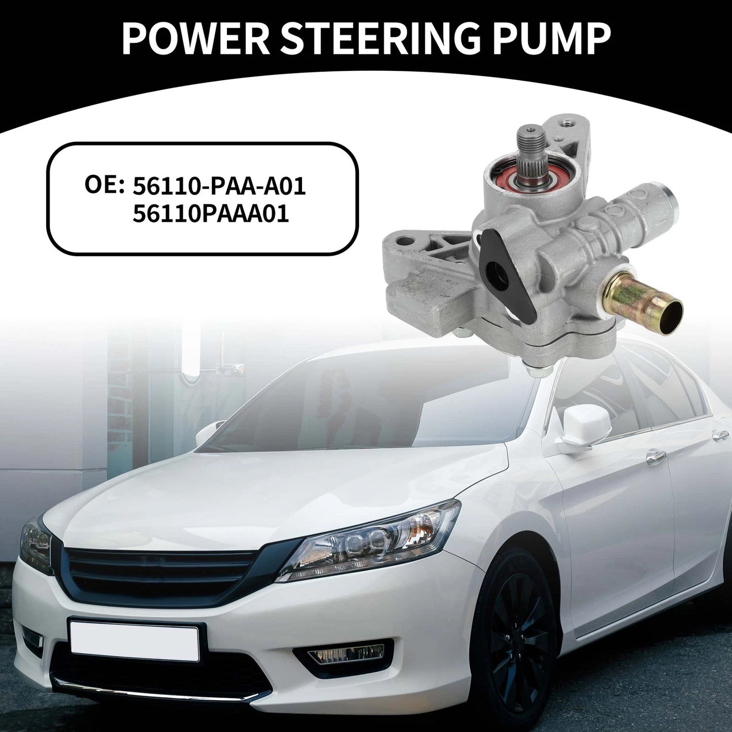 1 Pc Power Steering Pump No. 56110-PAA-A01 for Honda Accord (1998–2002)