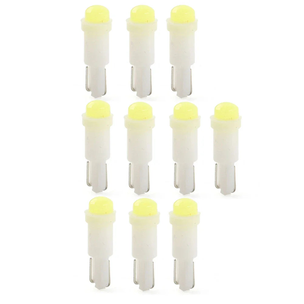 T5 1 SMD White Dashboard Indicator Light Bulbs for Car Instrument