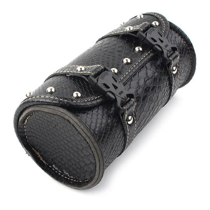 Leather Tool Bag for Universal Motorcycle Handlebar Saddlebag