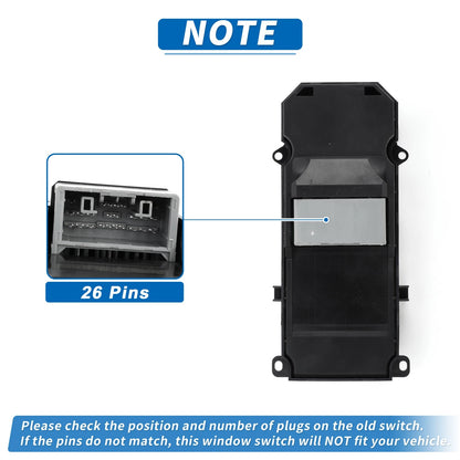Front Right Power Window Switch for Honda City (2014–2020)
