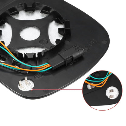 Right Side Heated Mirror Glass with Backing Plate for BMW X3