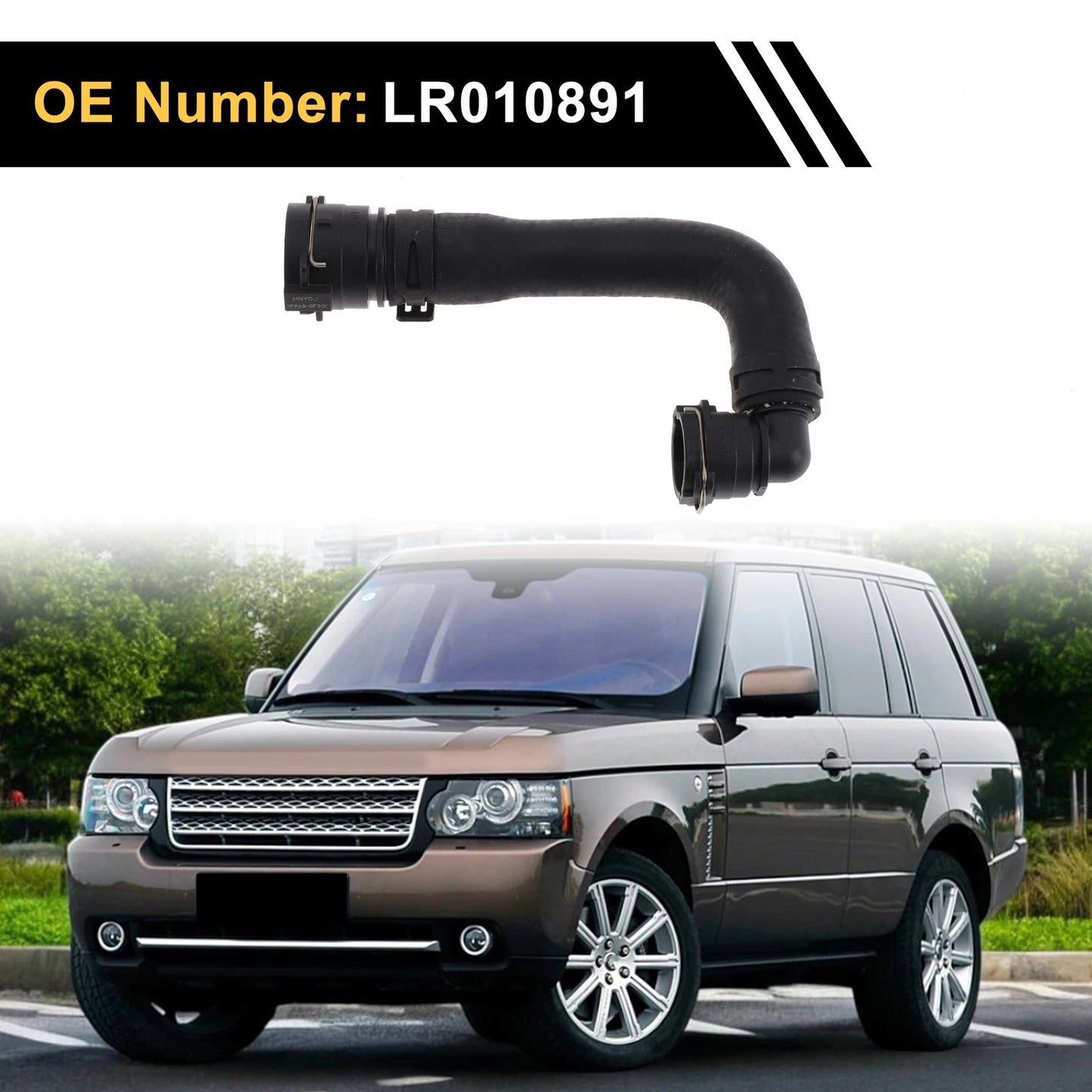 Heater Hose for Land Rover Range Rover 5.0L (2010–2012) No.LR010891 Rubber