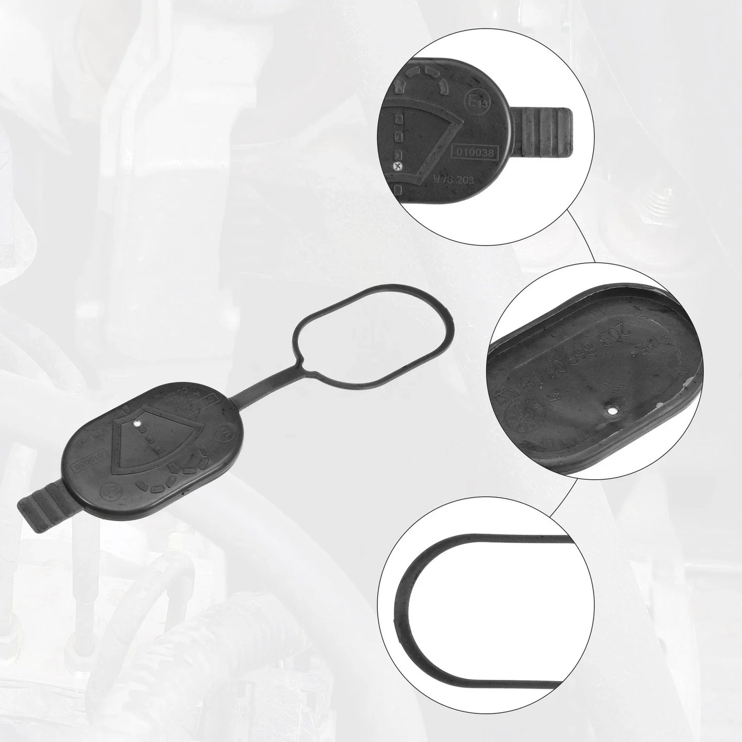 2 x Windshield Washer Fluid Reservoir Caps for Mercedes-Benz CL63 AMG (2007-2014)