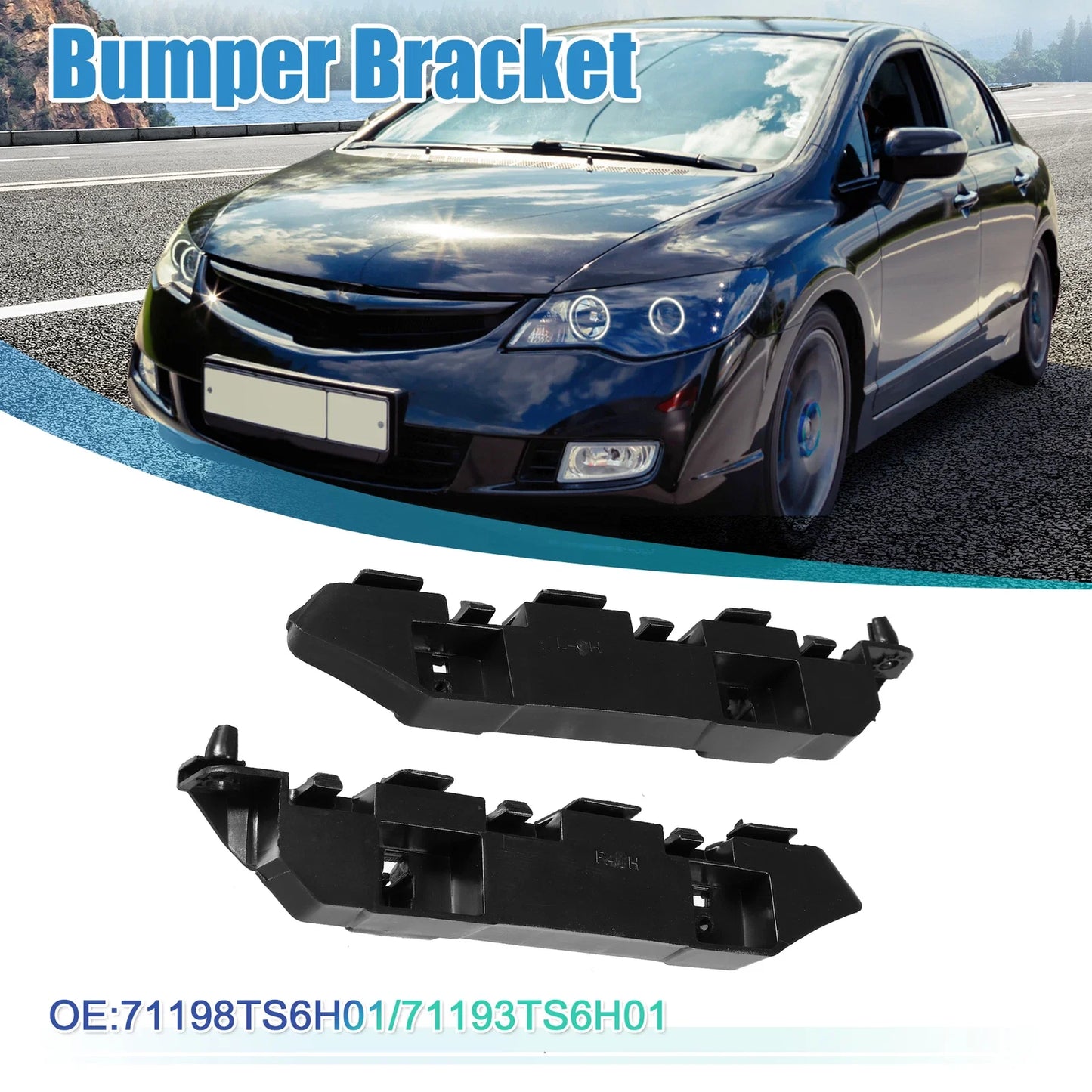 Bumper Bracket for Honda Civic 2012-2015 (2 x Left & Right)
