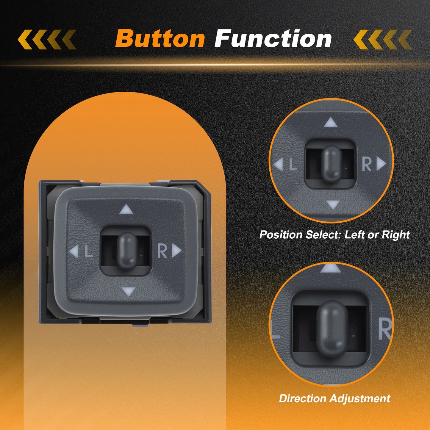 Power Mirror Control Switch 15205243 for Chevy Colorado, GMC Canyon (2004–2012)