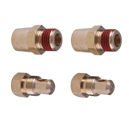 2Pcs Exhaust Manifold Engine Block Drain Plug Kit for Mercruiser