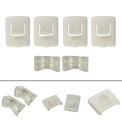 6 x Seat Rail Runner Slider Guide Clip Glide Piece for Replaces